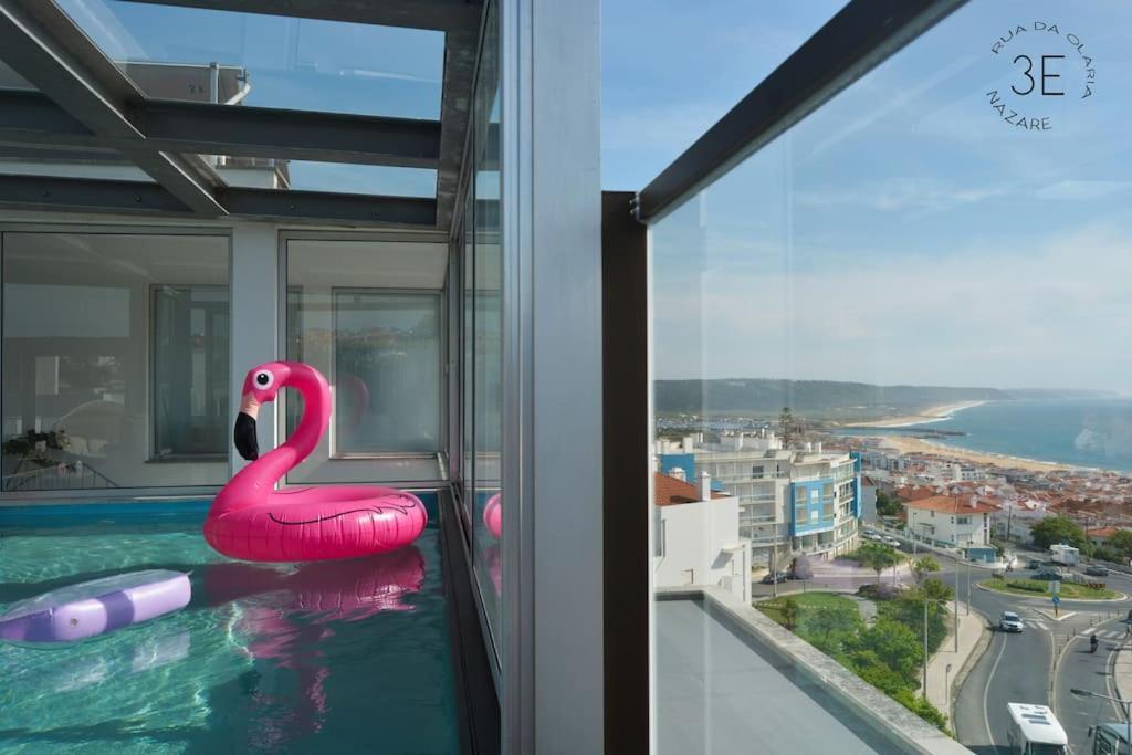 Rooftop Sea View With Private Swimming Pool Nazare Exterior photo