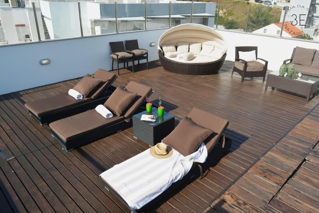 Rooftop Sea View With Private Swimming Pool Nazare Exterior photo